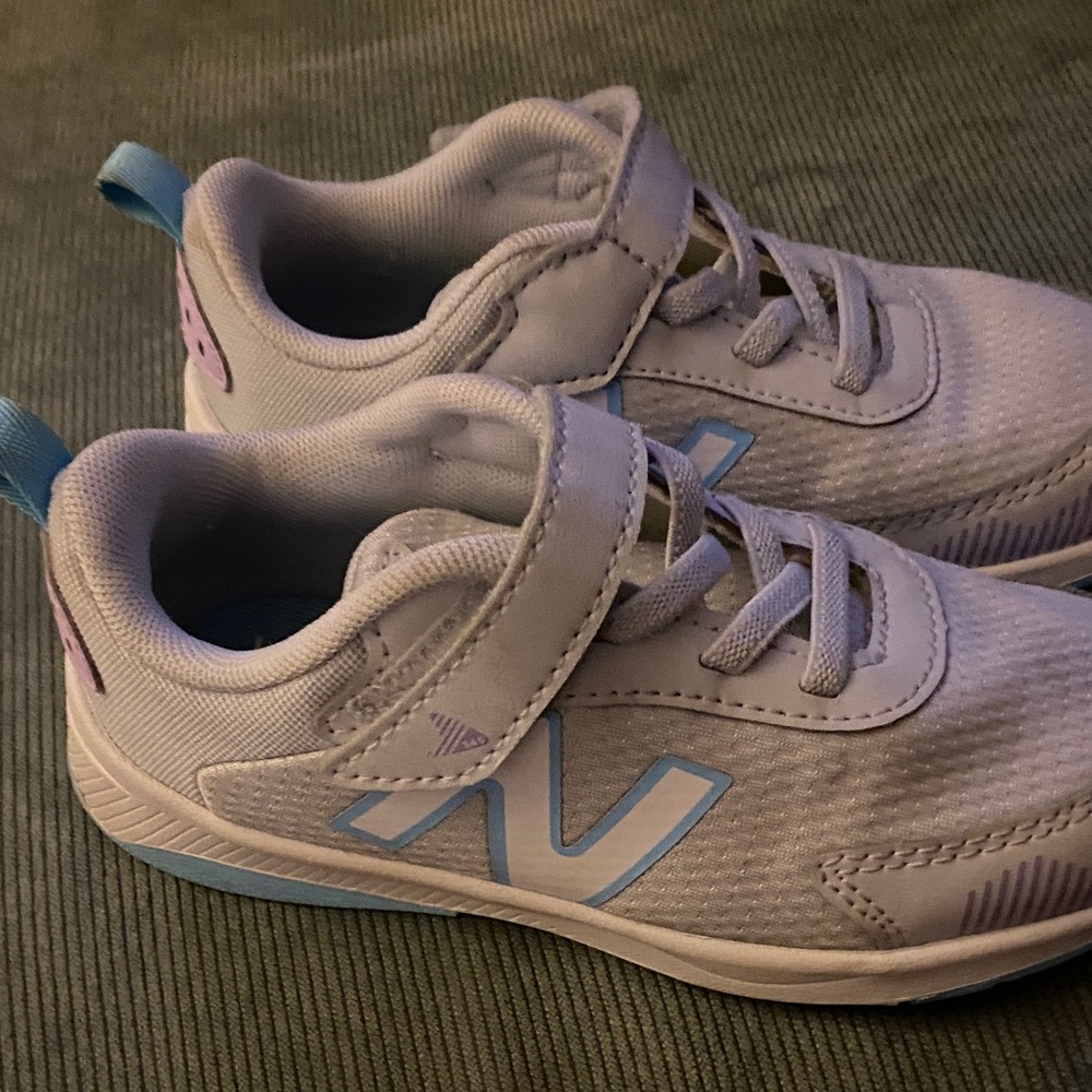 New Balance Kids' Lavender and Blue Sneakers